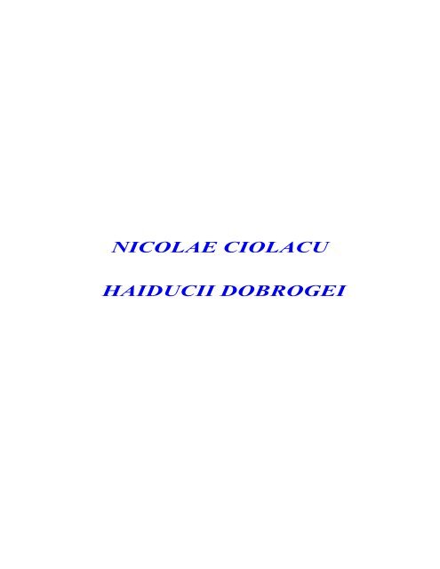 Haiducii Dobrogei.pdf - Despre demnitate