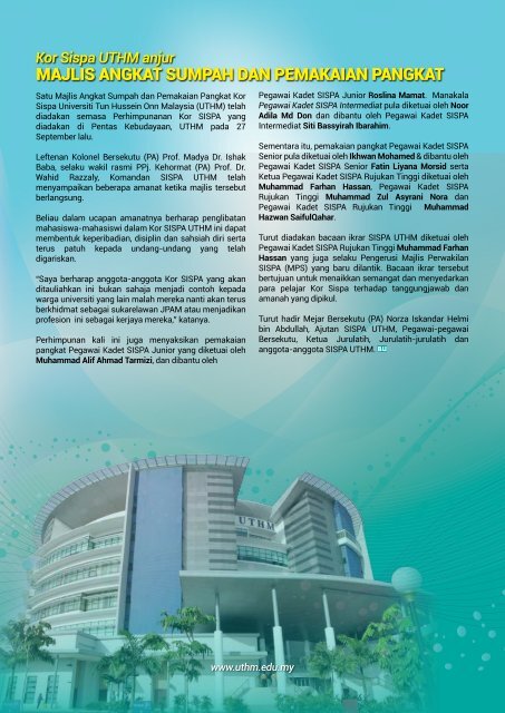 Buletin UTHM Bil. 3/2014 Edisi JUL-SEP 2014