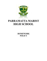 4. Years 7-12 Homework Policy - Parramatta Marist High