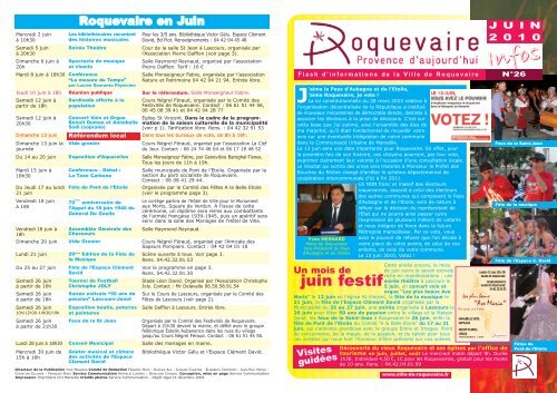 Roquevaire Infos 26 Juin