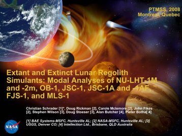 Modal Analyses of NU-LHT-1M and - NASA