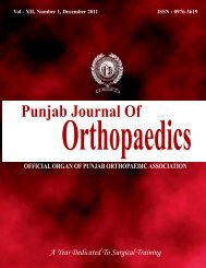 Title for output - Punjab Orthopaedic Association