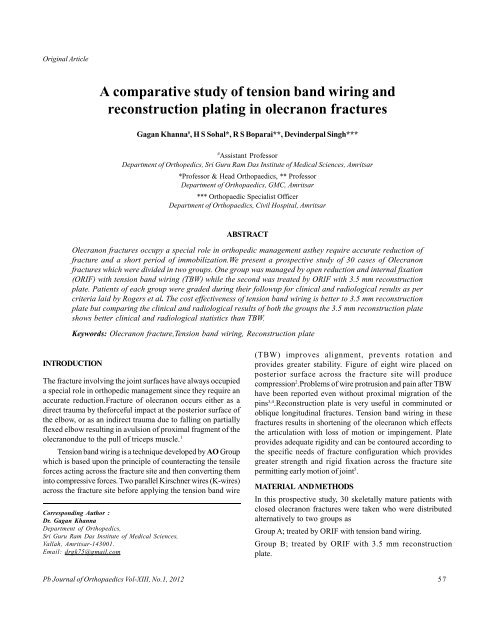 A comparative study of tension band wiring and reconstruction ...