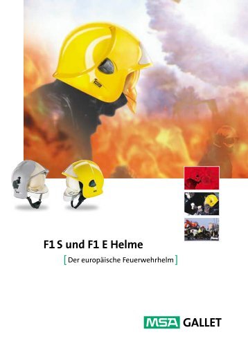 F1 S und F1 E Helme