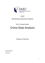 Crime Data Analysis - School of Information Systems - Singapore ...