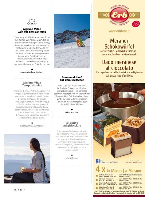 Merano Magazin Sommer 2015