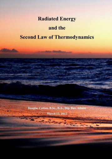 Radiated Energy and the Second Law of Thermodynamics