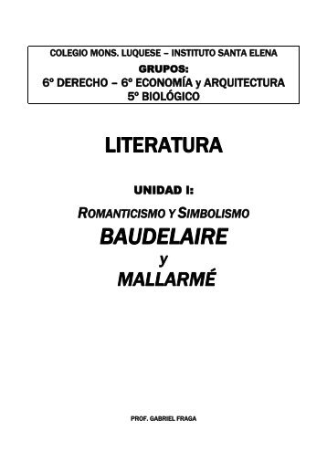 Sobre Baudelaire y MallarmÃ©