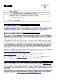 2007 Course updates memo July 06 - myUNSW