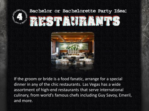 Las Vegas Bachelor Party Ideas