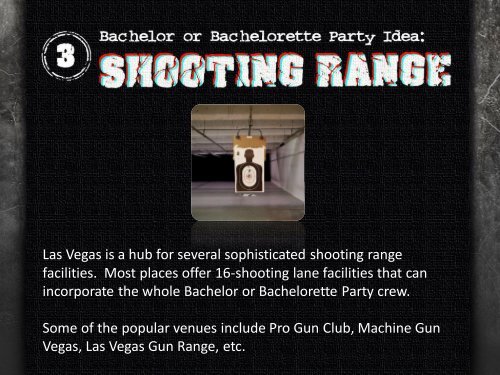 Las Vegas Bachelor Party Ideas