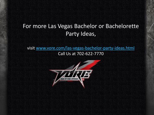 Las Vegas Bachelor Party Ideas