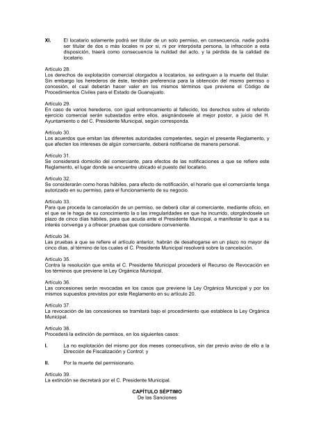 Reglamento de Mercados para el Municipio de Guanajuato _ago ...