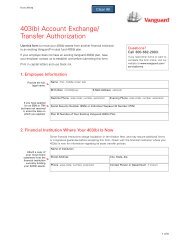 Vanguard Limited Agent Authorization