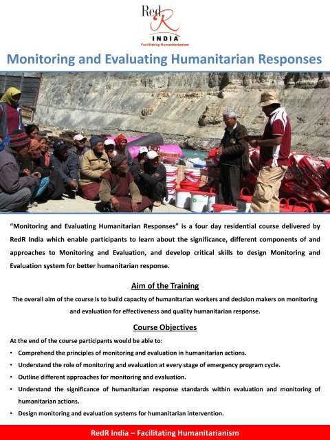 Monitoring and Evaluating Humanitarian Responses - The Sphere ...