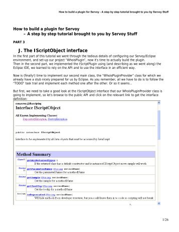 Step by step tutorial: how to build a plugin for Servoy - Servoy Stuff