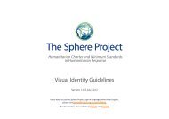 Visual Identity Guidelines - The Sphere Project