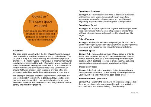 Open Space and Public Place Plan - City of West Torrens - SA.Gov.au