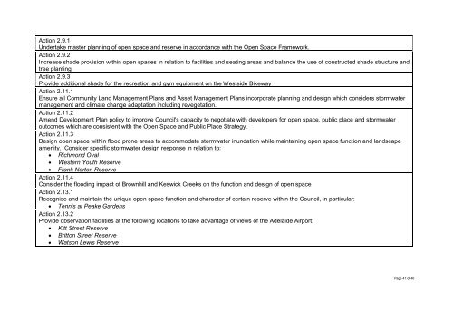 Open Space and Public Place Plan - City of West Torrens - SA.Gov.au