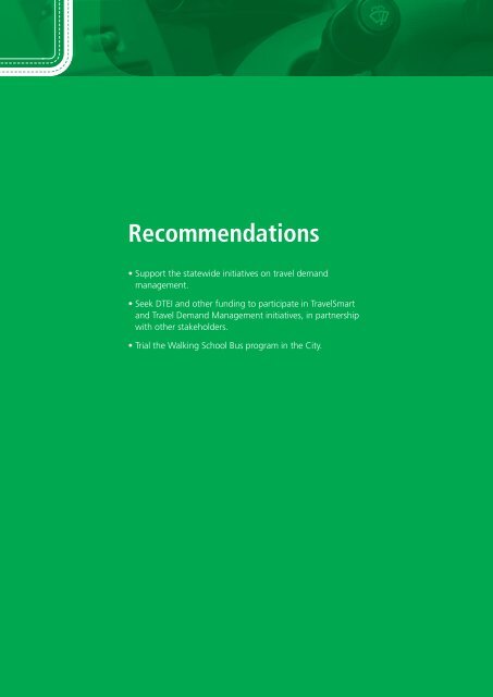 Recommendations - City of West Torrens - SA.Gov.au