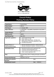 CPP.21 Parking Permits Policy - City of West Torrens
