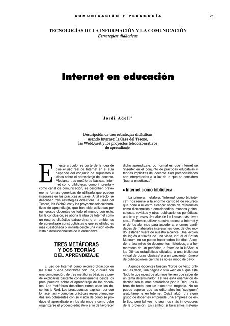Internet en educación - Recursos de CEPIndalo