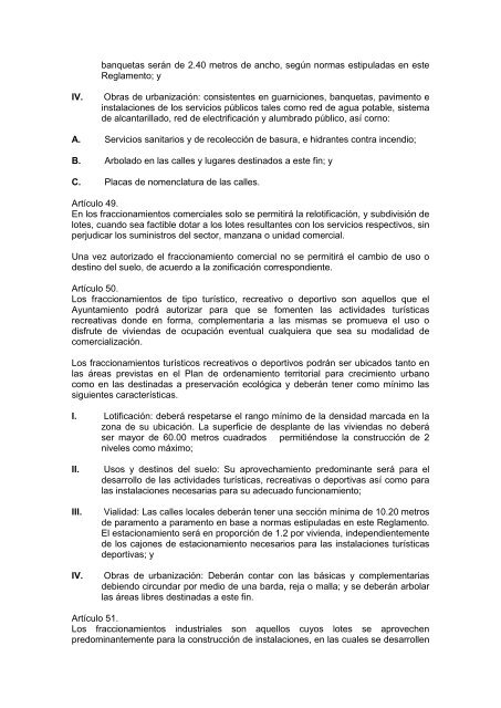 REGLAMENTO DE LA LEY DE FRACCIONAMIENTOS ... - Guanajuato