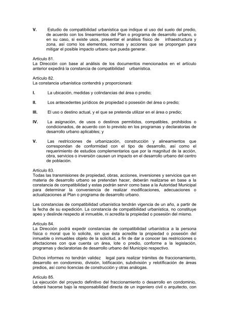 REGLAMENTO DE LA LEY DE FRACCIONAMIENTOS ... - Guanajuato