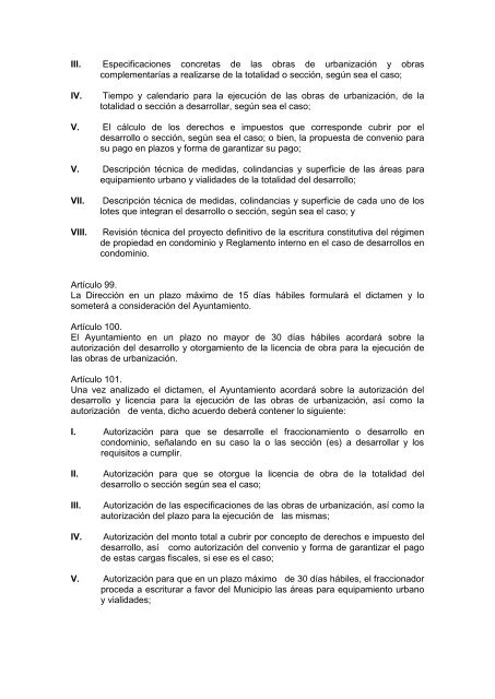 REGLAMENTO DE LA LEY DE FRACCIONAMIENTOS ... - Guanajuato