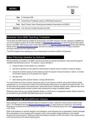 2007 Course updates memo July 06 - myUNSW