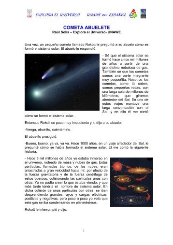 COMETA ABUELETE cuento.pdf - sac.csic.es