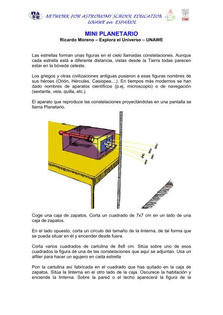 Mini Planetario - sac.csic.es