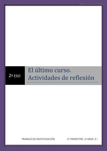 El último curso Luis Matilla Teatro.pdf - DEPARTAMENTO LENGUA ...