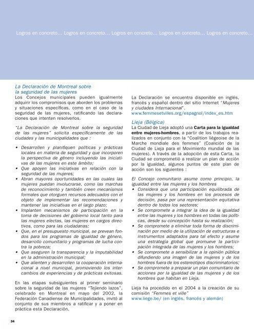 Una ciudad a la medida de las mujeres - ONU-HÃ¡bitat