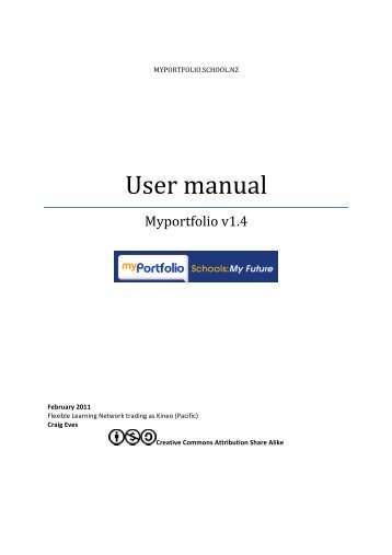 User Guide Myportfolio Schools v1.4