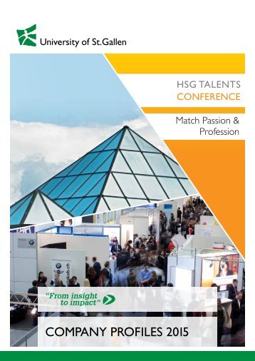 HSG TALENTS Conference 2015 - Company Profiles