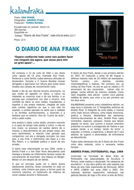 O diario de Ana Frank - Kalandraka