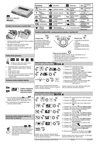 ProstorovÃ½ termostat REA23 .pdf - Baxi