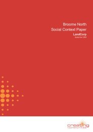 Broome North Social Context Paper - Shire of Broome
