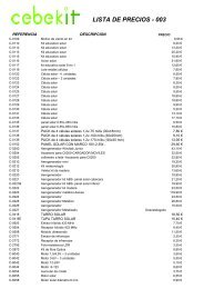 LISTA DE PRECIOS - 003 - Ariston