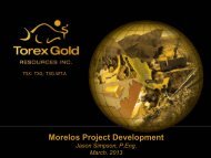 Development - Torex Gold Resources Inc.