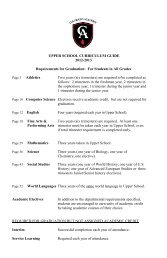 Upper School Curriculum Guide 2012-13 - Colorado Academy