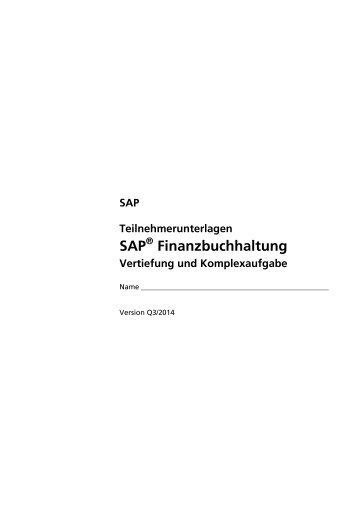 SAP Finanzbuchhaltung