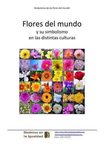 Cuadernillo flores del mundo - Distintos en la igualdad