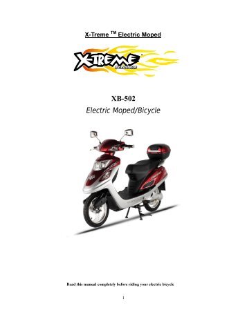 XB-502 manual - X-Treme