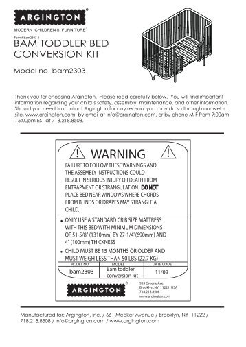 sw1500 - Sahara crib instructions 0 - GreenCupboards