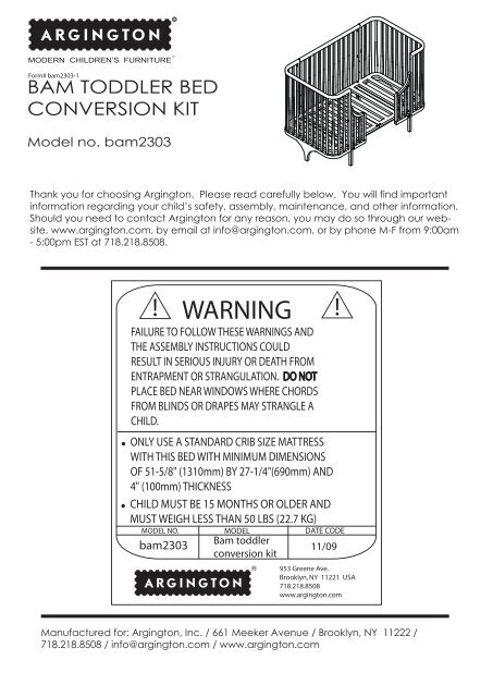 sw1500 - Sahara crib instructions 0 - GreenCupboards