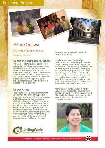 Akino Ogawa - UnitingWorld