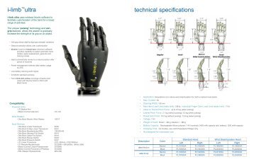 i-limbâ¢ultra technical specifications - SPS