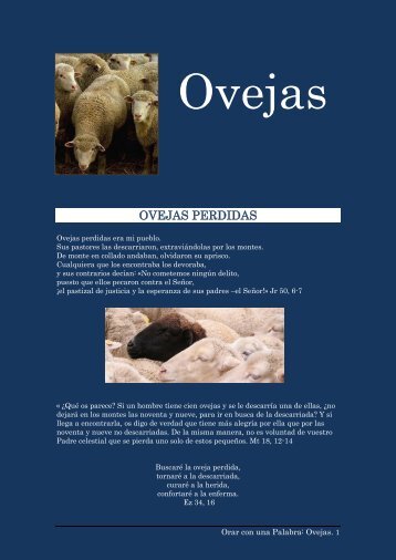 OVEJAS PERDIDAS - Orar con una Palabra